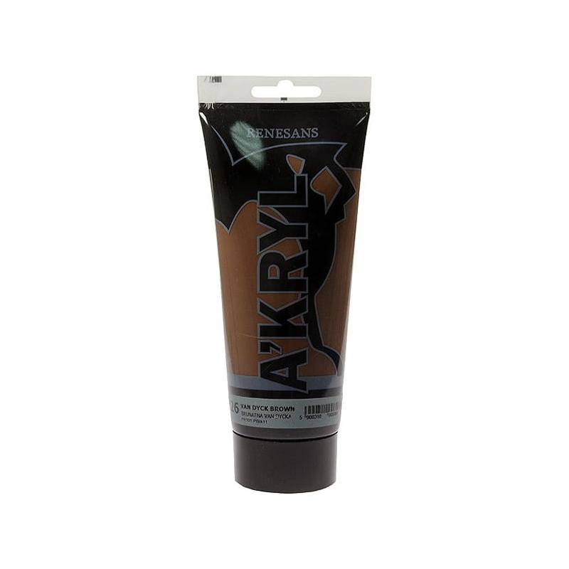 Farba akrylowa A’kryl RENESANS 200ml – brąz