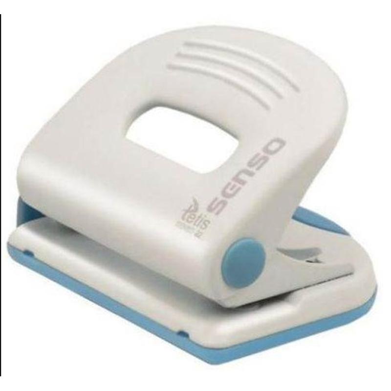 Dziurkacz metalowy SENSO duży (40arkuszy) niebieski seria 12