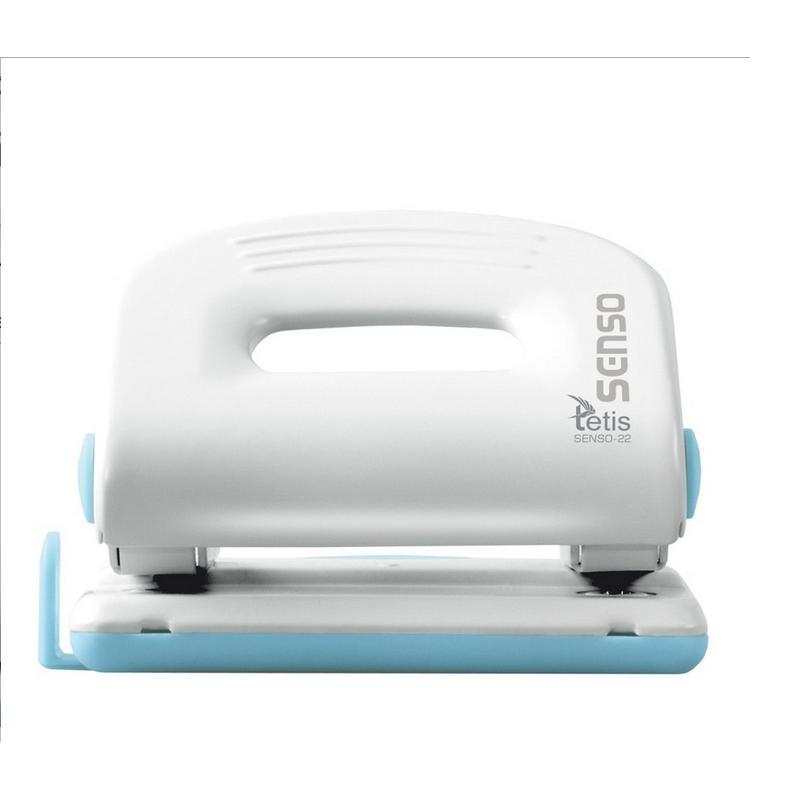 Dziurkacz metalowy SENSO średni (25arkuszy) niebieski seria 22