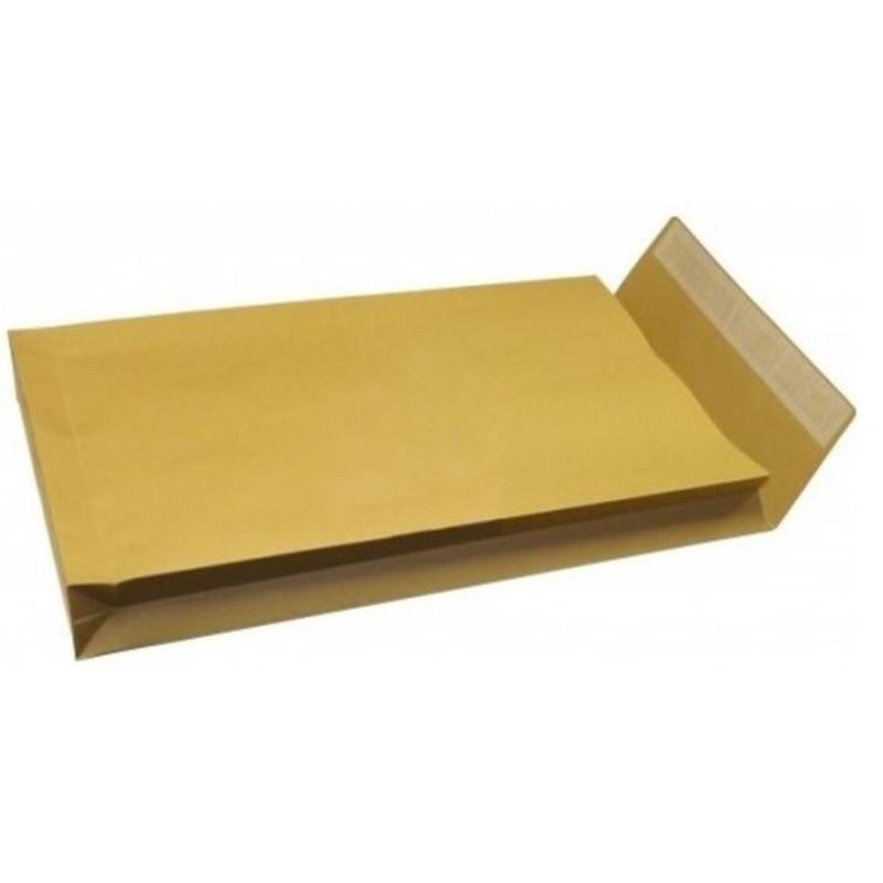 Koperta z rozszerzany bok C4 brąz 229x324x38