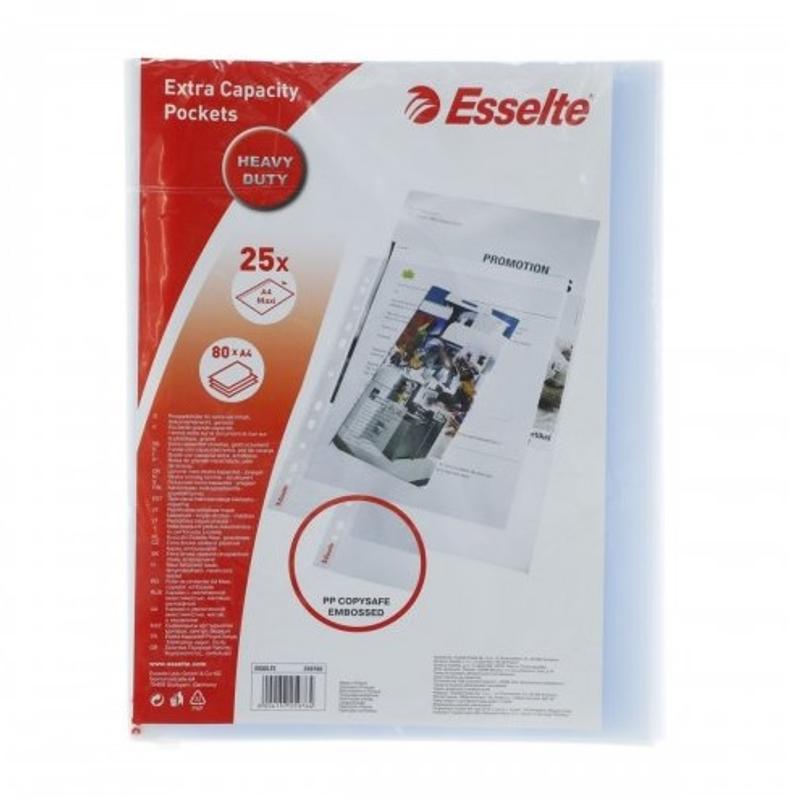 Koszulka A4 groszkowa ESSELTE MAXI opakowanie a 25szt 259760