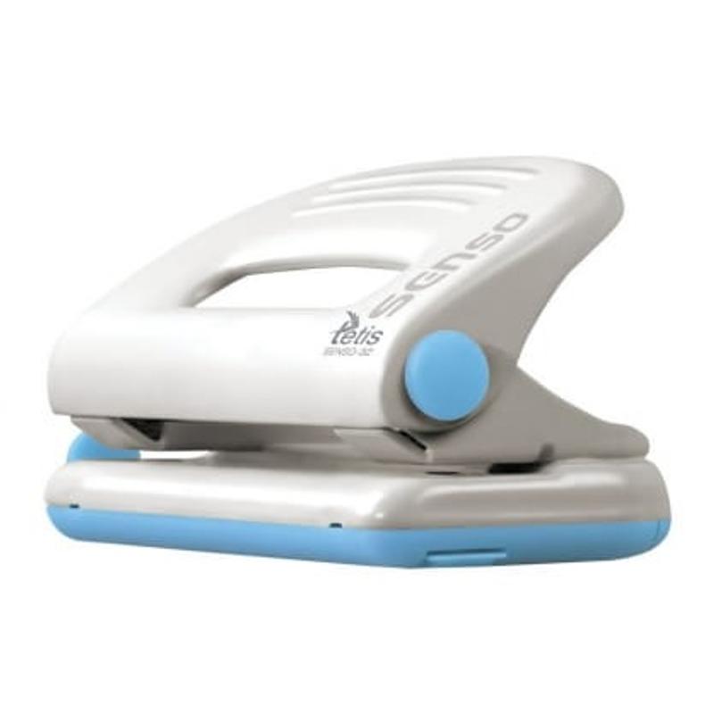 Dziurkacz metalowy SENSO mały (10arkuszy) niebieski seria 32