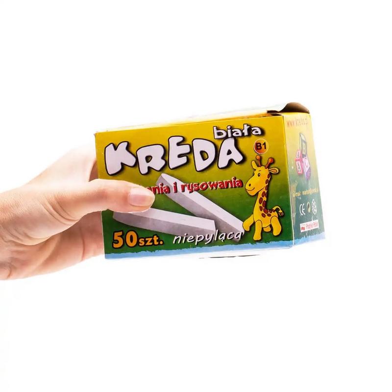 Kreda biała szkolna duża 50szt. B1