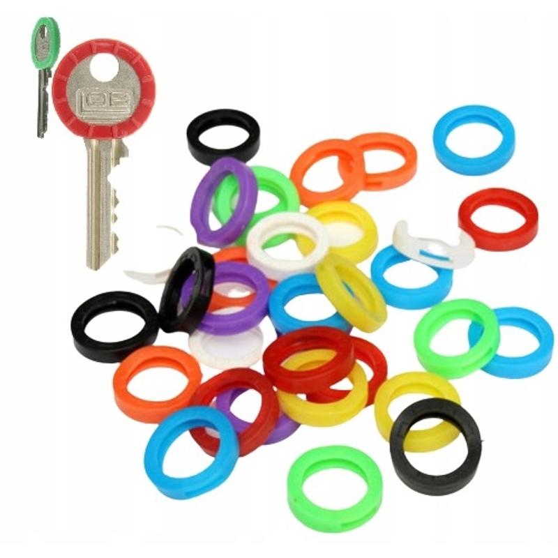 Zawieszka/nakładka na klucze, oponka TRES mix kolorów a'1szt.