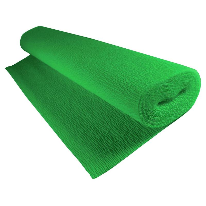 Krepina, bibuła włoska 180 g - Green, 50 cm x 250 cm nr 563