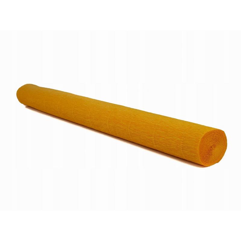 Krepina, bibuła włoska 180 g - Dark yellow , 50 cm x 250 cm nr 576