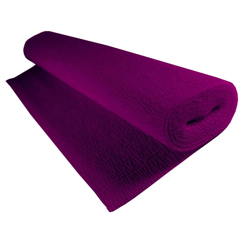 Krepina, bibuła włoska 180 g - Violet, 50 cm x 250 cm nr 593