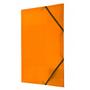 Teczka z gumką kolorowa A4 lakier TETIS BT600 - pomarańczowa