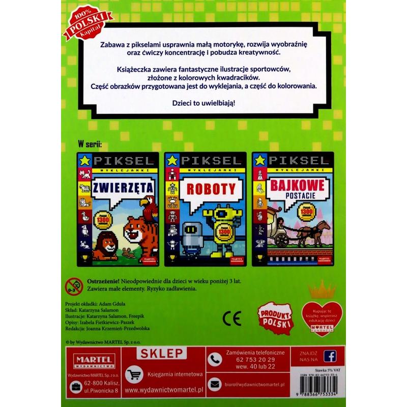MARTEL Pikselowe wyklejanki - Bajkowe postacie