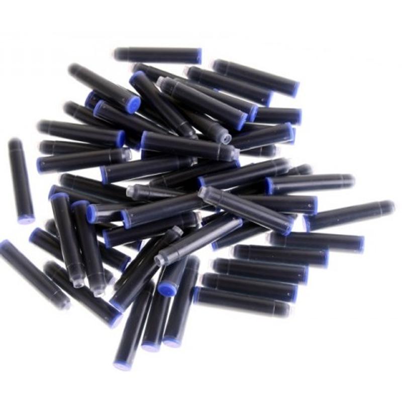 Naboje krótkie do piór CRESO 100 sztuk kolor niebieski