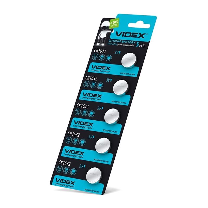 Bateria VIDEX-CR-1632-a 5 sztuk