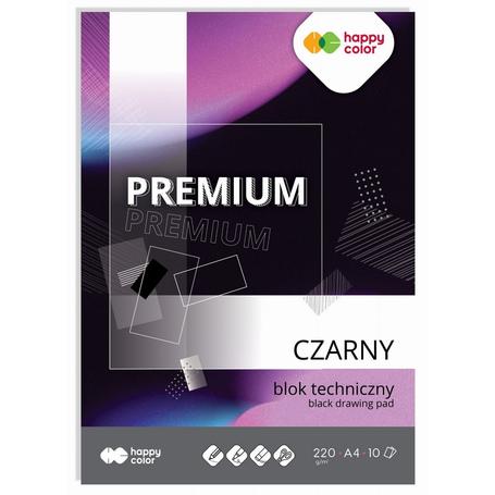 Blok A4 Techniczny czarny HAPPY COLOR 220g
