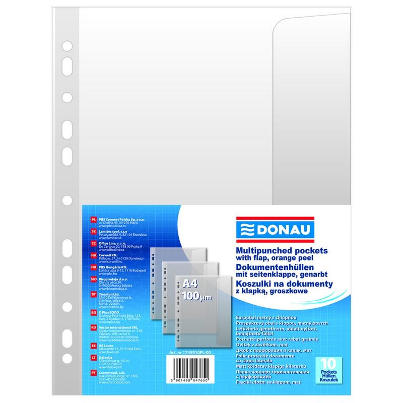 Koszulka A4 z klapką 10szt DONAU
