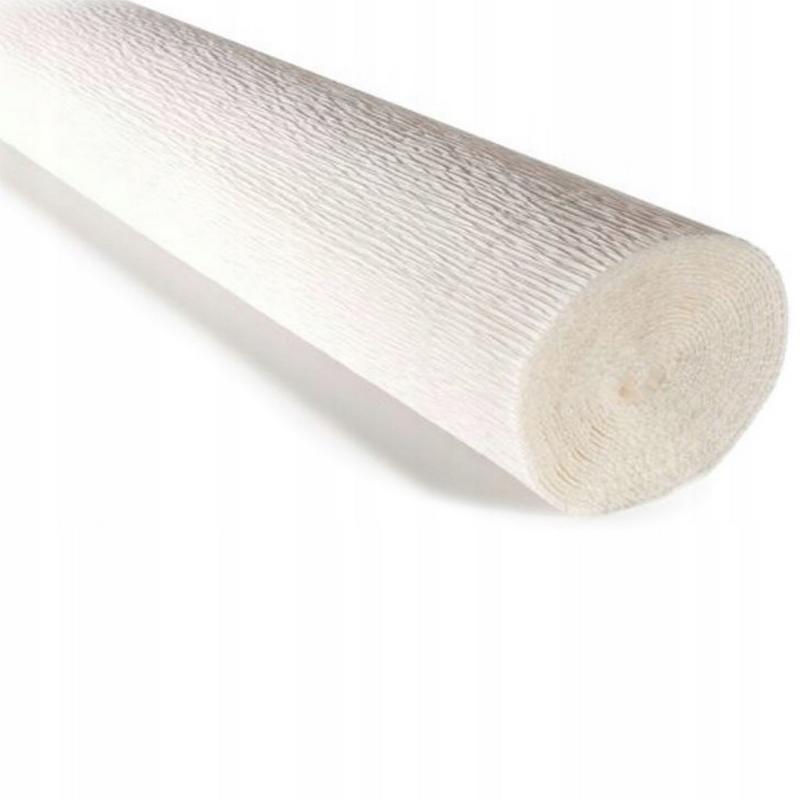 Bibuła marszczona CREATINO 50cm x 200cm  biała