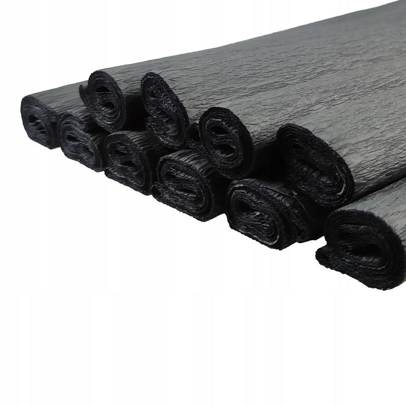 Bibuła marszczona CREATINO 50cm x 200cm  czarna