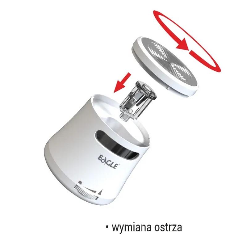 Temperówka elektryczna EAGLE TY48 USB - biała