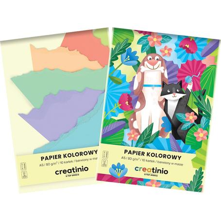Wycinanki A5 CREATINO 80g/m2  10kartek