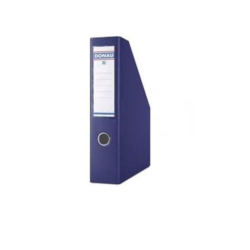 Pojemnik na dokumenty ścięty bok DONAU, PP, A4/75mm, granatowy