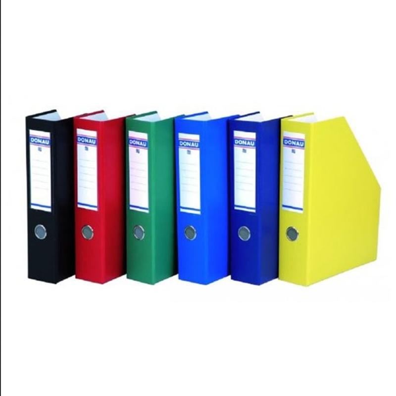 Pojemnik na dokumenty ścięty bok DONAU, PP, A4/75mm, zielony  Ean 5901498032670