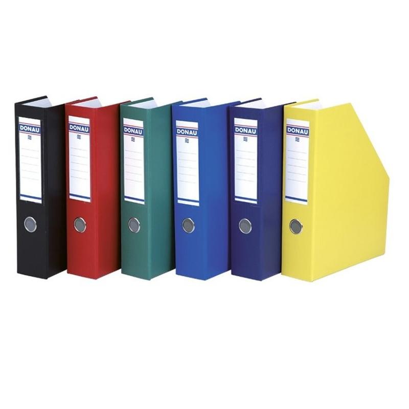 Pojemnik na dokumenty ścięty bok DONAU, PP, A4/75mm, zielony  Ean 5901498032670