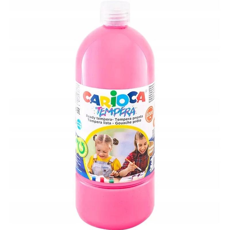 Farba tempera Carioca 1000ml różowa