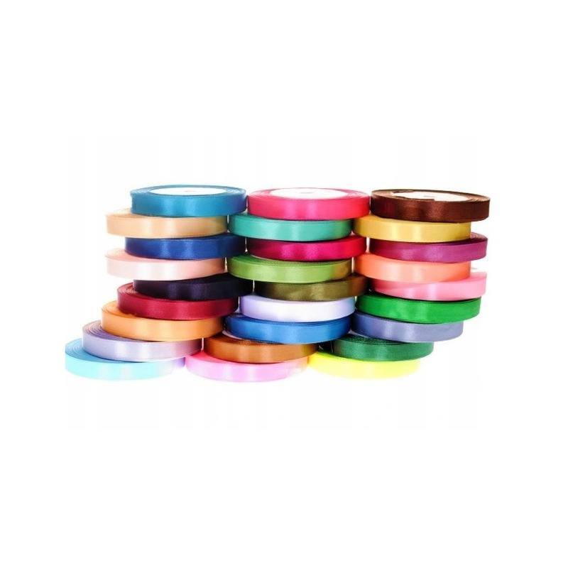 Wstążki satynowe 12mm/32m - brązowa