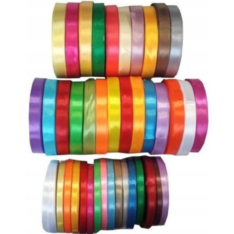 Wstążki satynowe 12mm/32m - brązowa