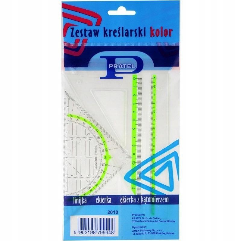 Zestaw geometryczny PRATEL 2010 (15cm) - mix kolorów