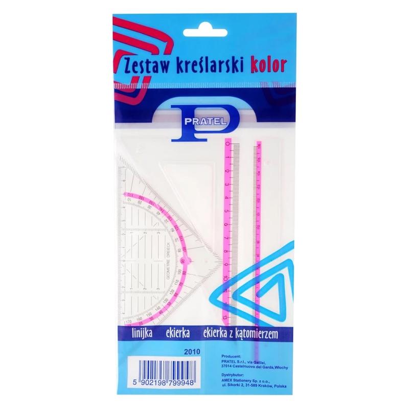 Zestaw geometryczny PRATEL 2010 (15cm) - mix kolorów