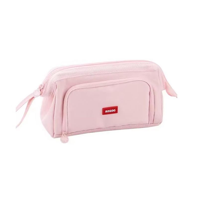 Piórnik szkolny ANGOO różowy