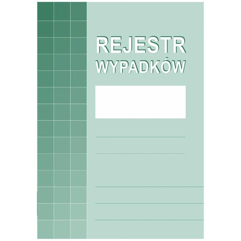 Druk Rejestr wypadków A4 875-1