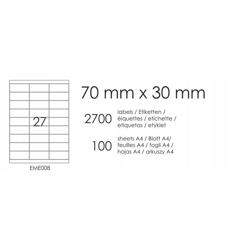 Etykieta  27 - EMERSON  70 x 30
