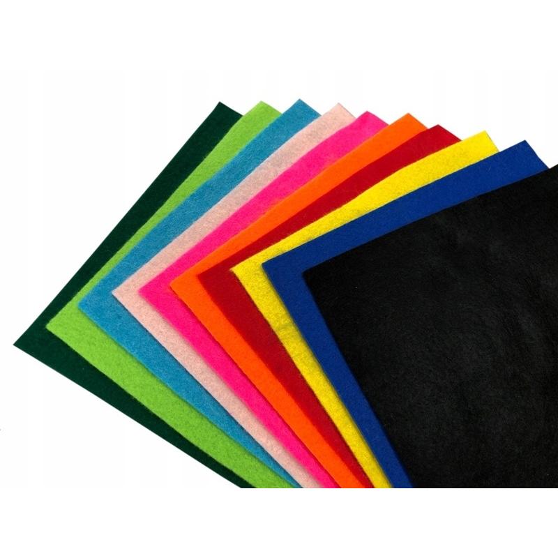 Filc TITANUM Arkusz mix kolorowy A4  a 10 arkuszy