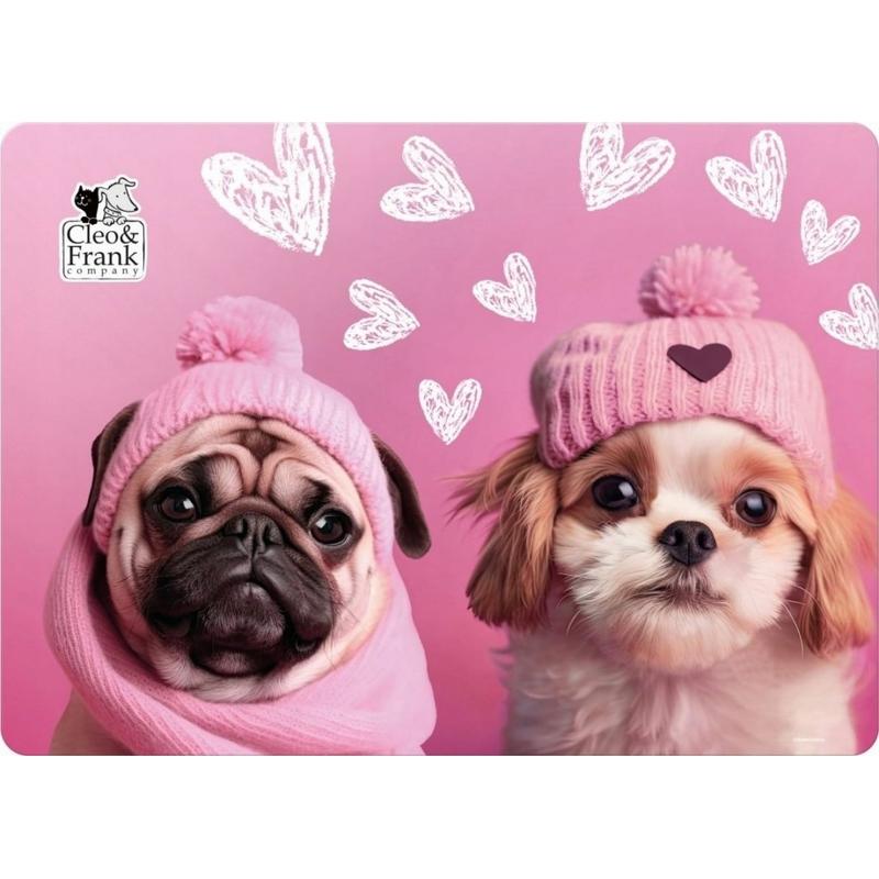 Podkład na biurko DERFORM laminowany A3 Cleo & Frank - różowy