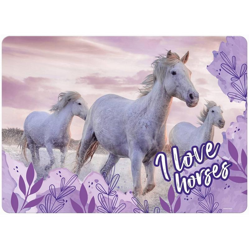 Podkład na biurko DERFORM laminowany A3 Konie - kolorowy