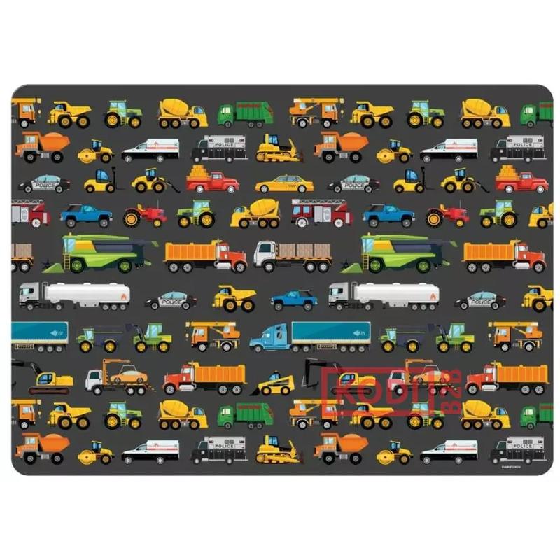 Podkład na biurko DERFORM laminowany A3 Pojazdy - kolorowy