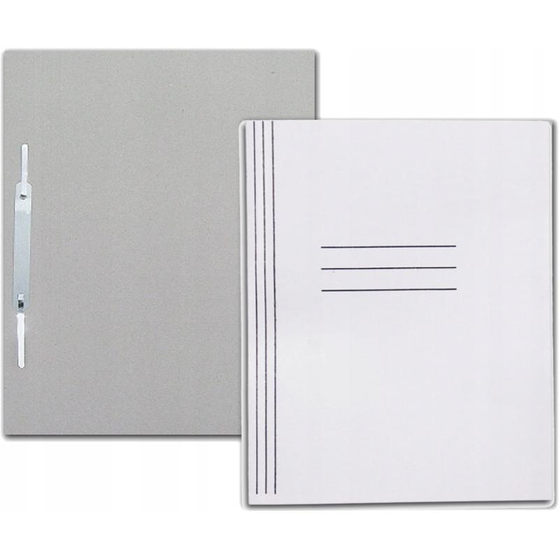 Skoroszyt papierowy biały z fałdą BARBARA 250g