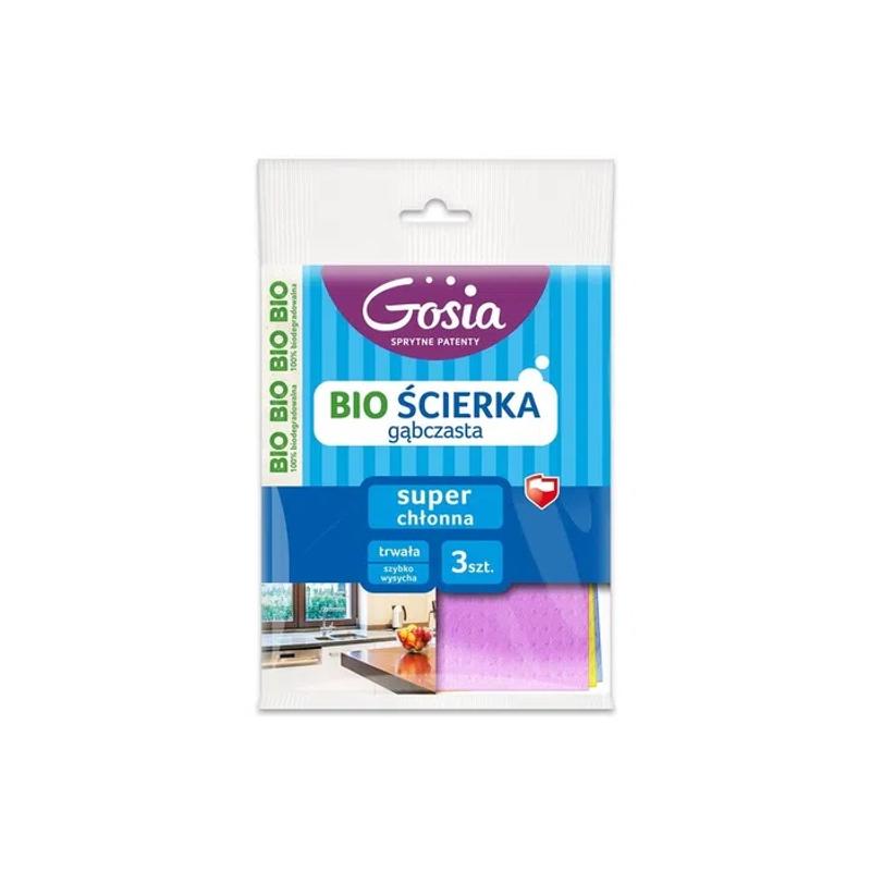 Ścierka GOSIA BIO Gąbczasta Super chłonna (3sztuki) 16x18cm