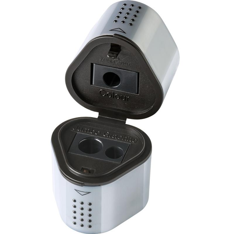 Temperówka FABER CASTELL TRIO - srebrna