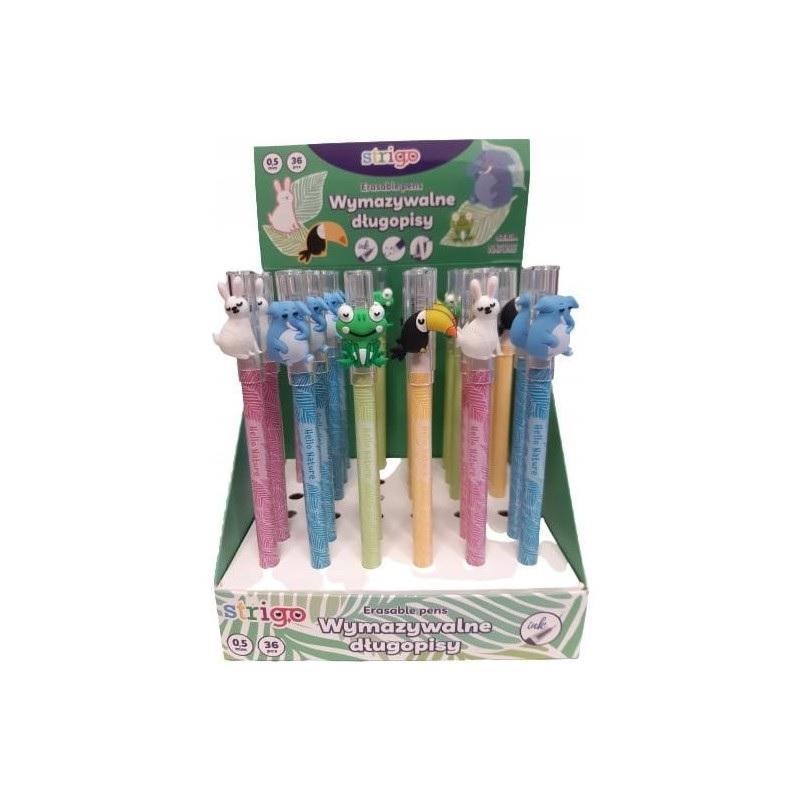 Długopis STRIGO wymazywalny ze skówką - Animals