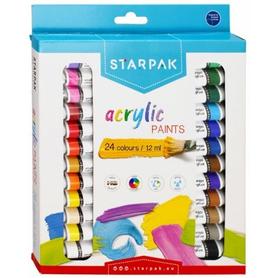 Farby akrylowe 24 kolory STARPAK