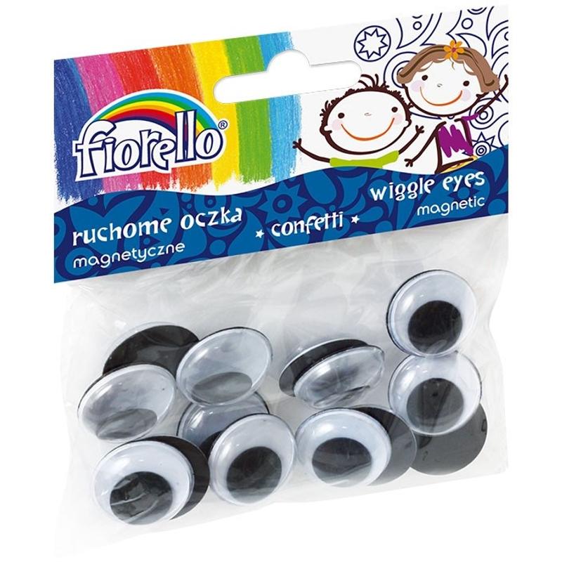 Ruchome oczka FIORELLO samoprzylepne, okrągłe 20mm  a15szt.