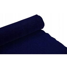 Krepina, bibuła włoska 180 g - Dark blue, 50 cm x 250 cm nr 555