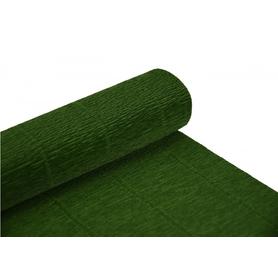 Krepina, bibuła włoska 180 g - Dark green, 50 cm x 250 cm nr 560