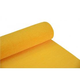 Krepina, bibuła włoska 180 g - Dark yellow , 50 cm x 250 cm nr 576