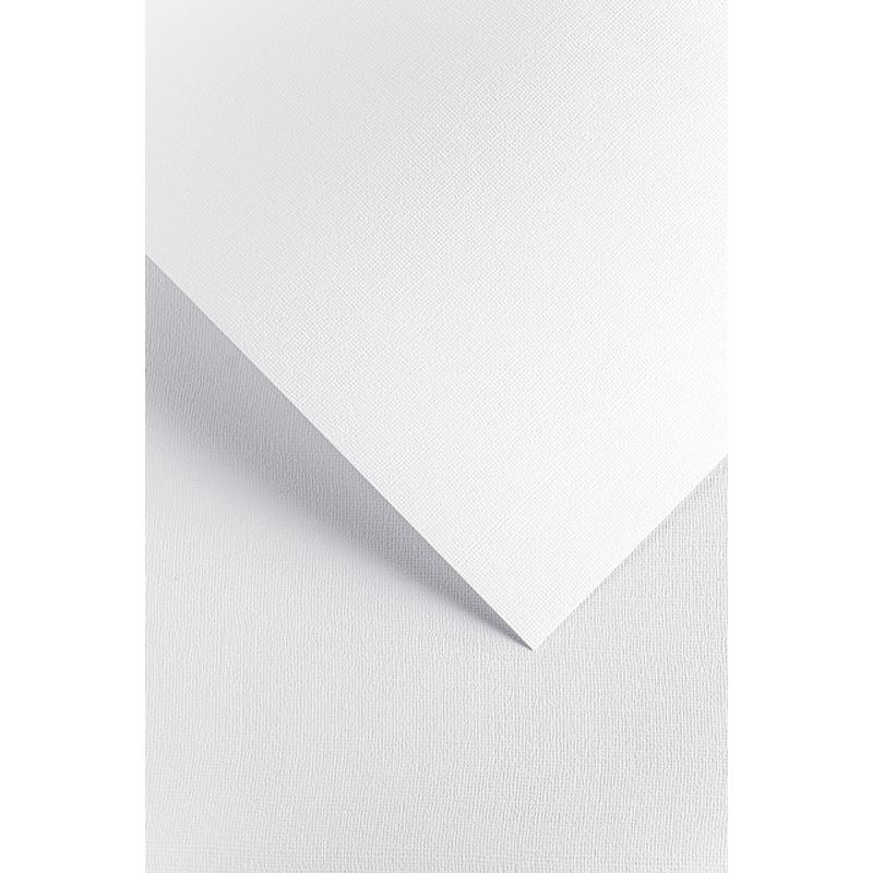 Papier wizytówkowy ozdobny GALERIA PAPIERU LEN  220g/20ark. biały 201831