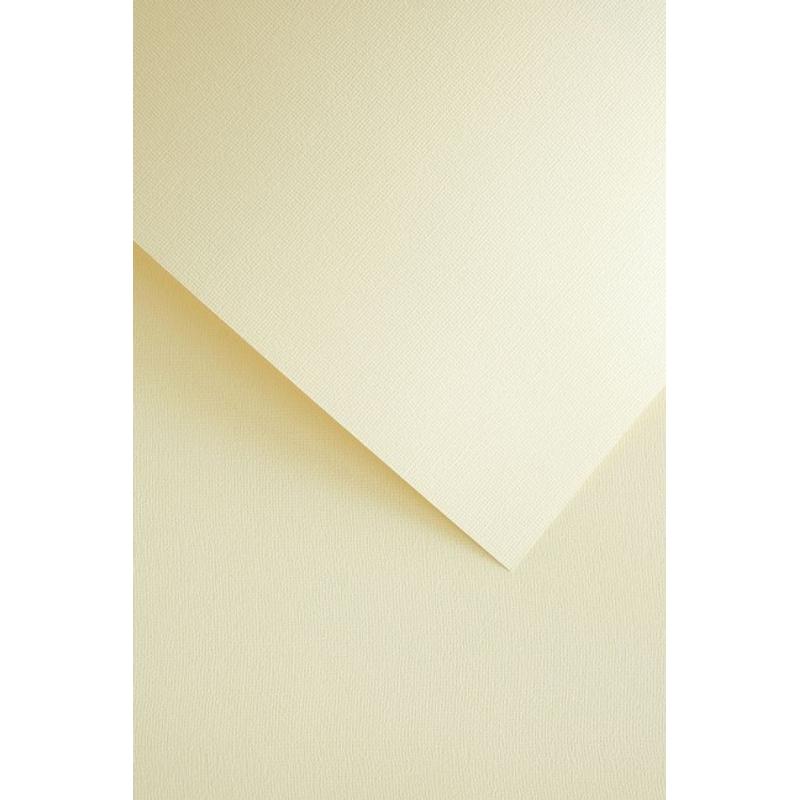 Papier wizytówkowy ozdobny GALERIA PAPIERU LEN 230g/20 ark. - kremowy 201832