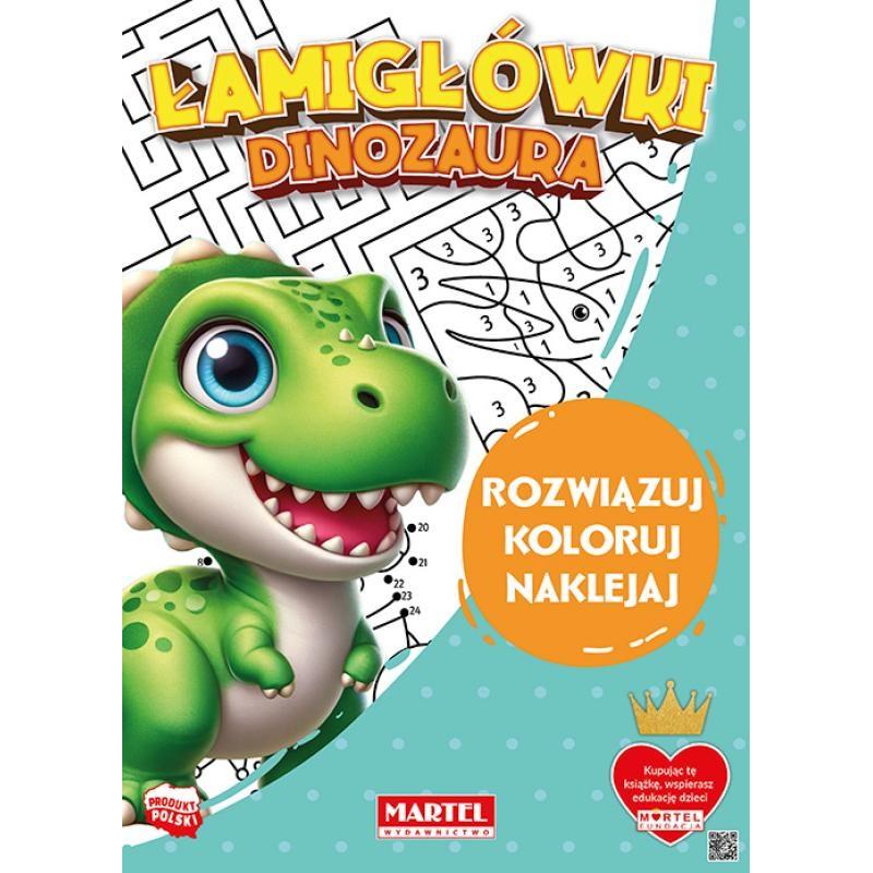 MARTEL Kolorowanka DINOZAURY 16 STRON + naklejki