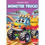 MARTEL Kolorowanka z naklejkami Kolorowy świat. Monster Trucki