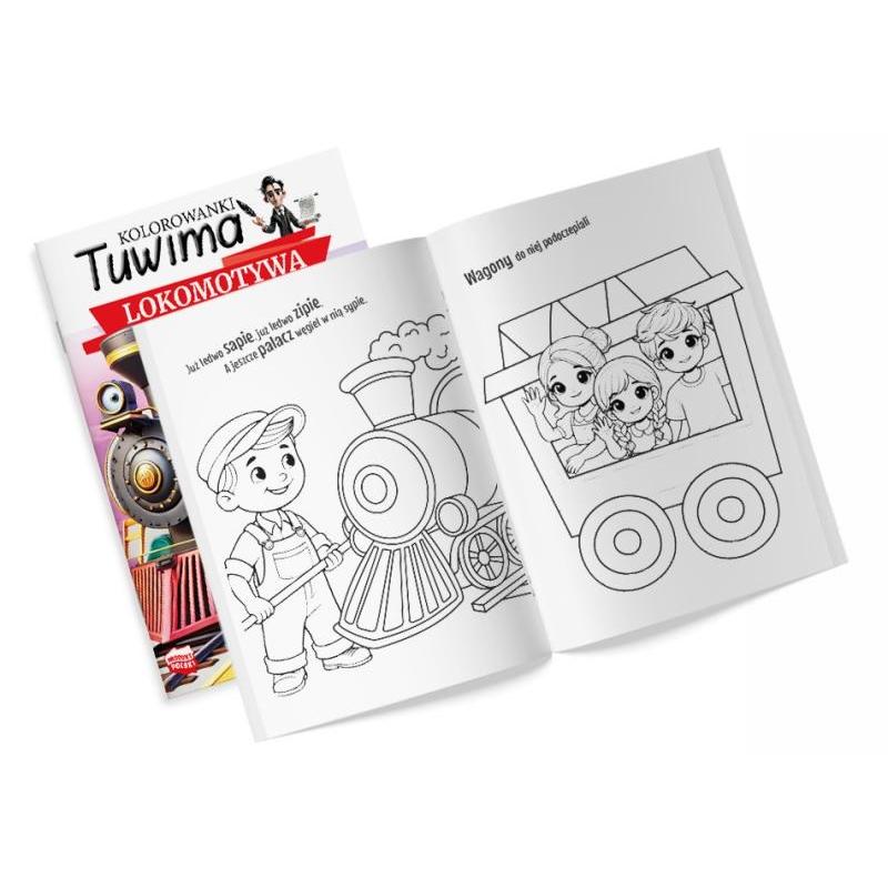 MARTEL Kolorowanka LOKOMOTYWY  a 16 stron